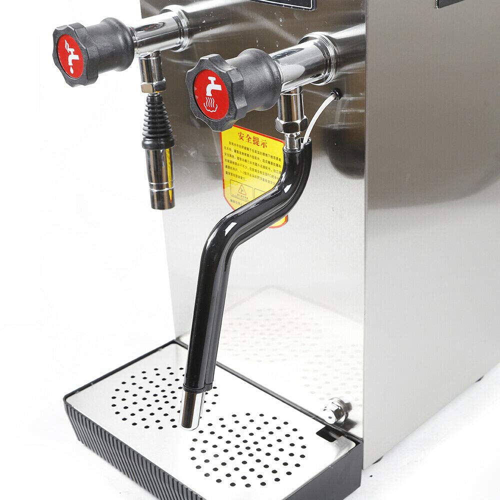 2500W 8L /2.1 Gal Commercial Multi-Purpose Milk Frother, Stainless Steel Steam Milk Frothing Machine for Espresso Coffee Tea Coffee Shop Dessert Shop Hotel Milk (US Stock)