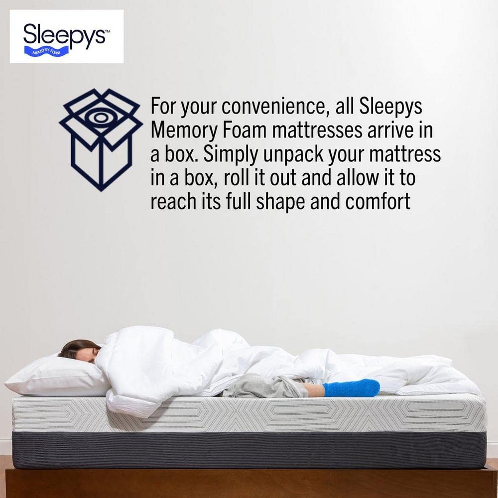 Sleepy's by Mattress Firm | Memory Foam Snug RV Mattress | RV Short King | 8" Medium Comfort | Pressure Relief | Eco Friendly