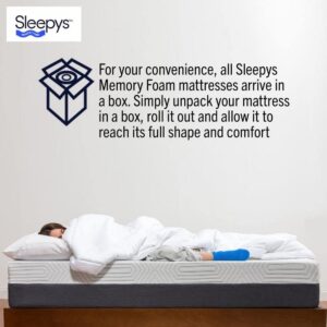 Sleepy's by Mattress Firm | Memory Foam Snug RV Mattress | RV Short Queen Size | 8" Medium Comfort | Pressure Relief | Eco Friendly