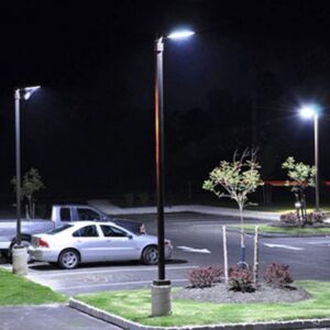 THE LIGHT MASTER – 100W LED Street/Parking Lot Light, 5000 K, 15000 Lumen, Security Light, 150LM/W, [200W-300W HPS Equiv.] 100-277V, Adj Slip Filter Mount, UL/DLC, Waterproof, 5 Yr Warrant