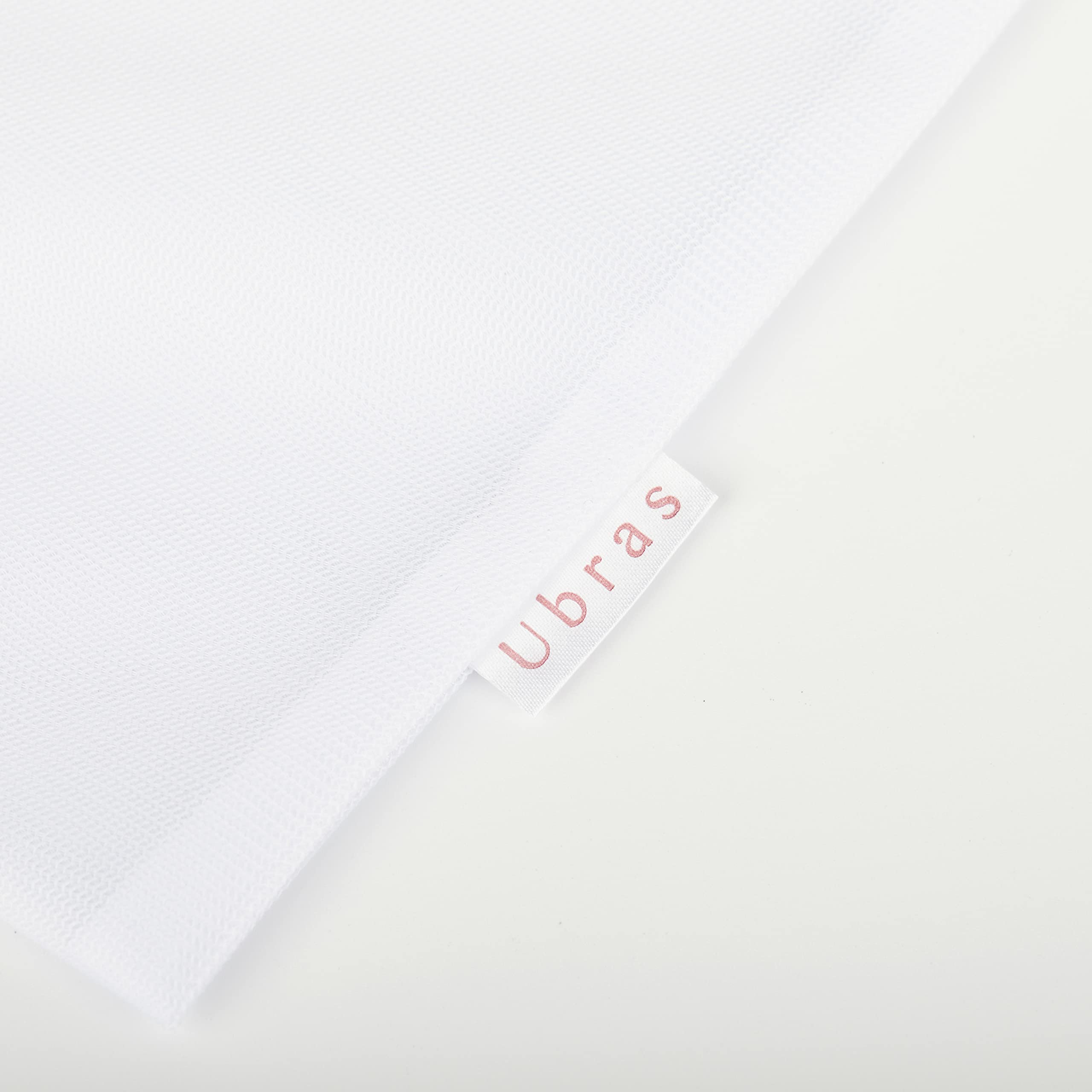 Ubras 3Pcs Special White Dimensionless Mesh Laundry Bag for Underwear & Bra Cleaning and Protection