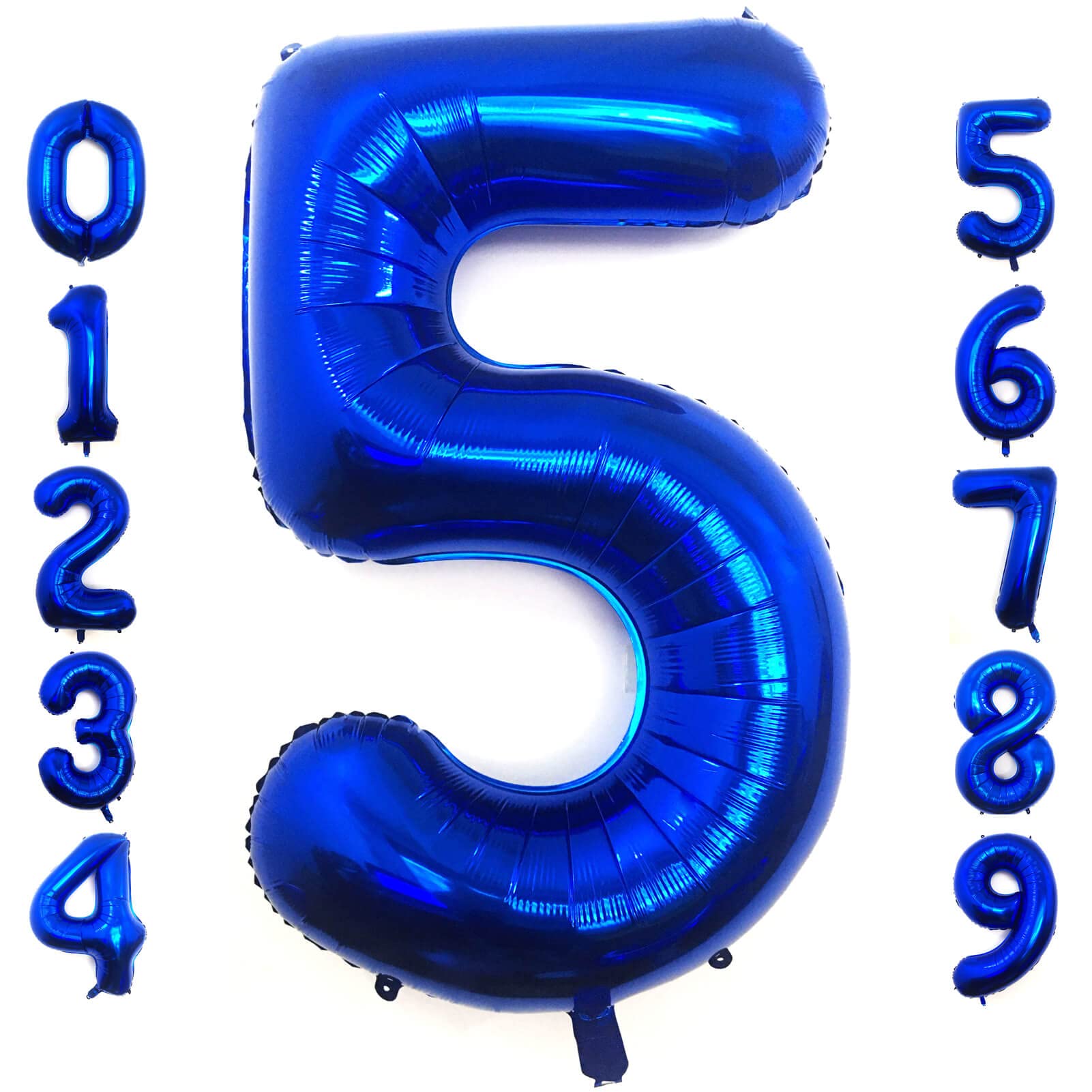 Lovoir 40 Inch Navy Blue Number 5 Balloon Large Size Jumbo Digit Mylar Foil Helium Dark Blue Balloons for Birthday Party Celebration Decorations Graduations Anniversary Baby Shower Photo Shoot