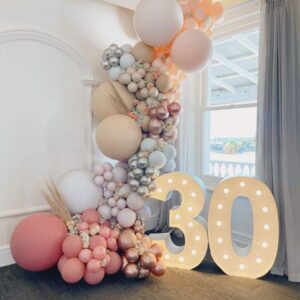 White Sand Balloons Party Balloons 18 Inch 10 Pack Cream White Latex Balloons for Baby Shower Happy Birthday Party Decorations