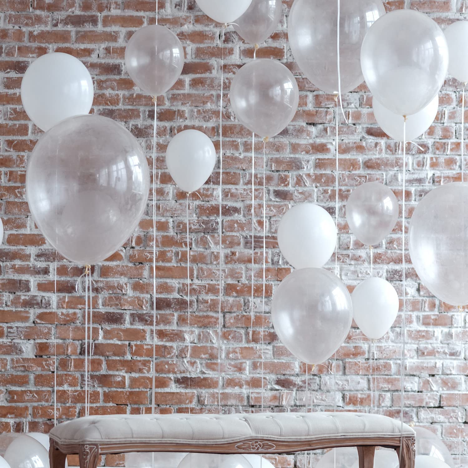 Clear balloons 5 inch 50pcs Transparent Party Balloon Mini Balloons for Wedding Engagement Anniversary Birthday Party Decorations