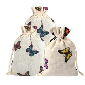 summer spring easter butterfly party gift treat bags drawstring gift bag butterfly party favor bag for girls spring easter ,baby shower,birthday party , bridal shower,wedding party favor bag supplies