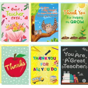 fancy land teacher thank you card appreciation cards for preschool kindergarten graduation 12pcs