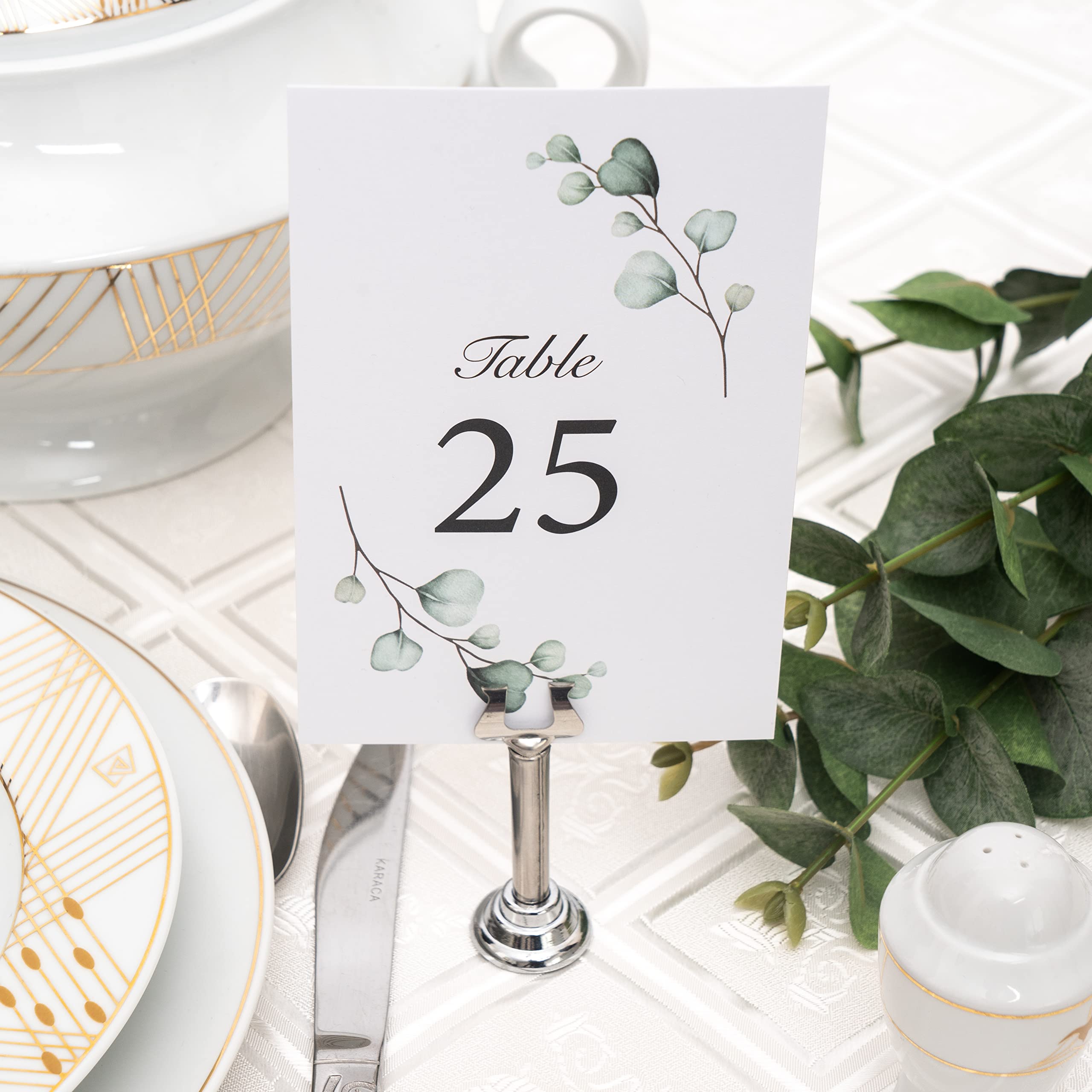 CLEVER SIGNS Table Numbers 1-25 Plus Head Table Card, Double-Sided, 4 x 6, Table Numbers for Wedding Reception, Anniversary, Baby Shower, Bridal Shower, Christmas, Parties, Events and Celebrations