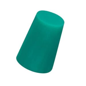 Caplugs SH-31761 Neoprene Plug - GN104 Tapered Masking Plug, Max ID 0.375" Min ID 0.250", Green (1000/Bag)