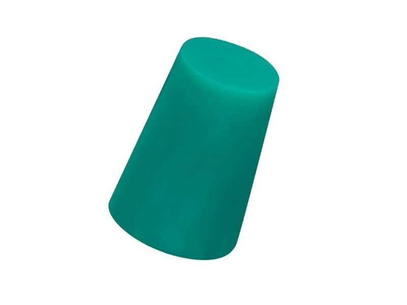 Caplugs SH-31761 Neoprene Plug - GN104 Tapered Masking Plug, Max ID 0.375" Min ID 0.250", Green (1000/Bag)