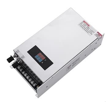 DC 0-48V 1000W 20A Voltage and Current Adjustable Switch Power Supplies,Current-Limiting Adjustable Regulated Power Supply,Continuously Adjustable