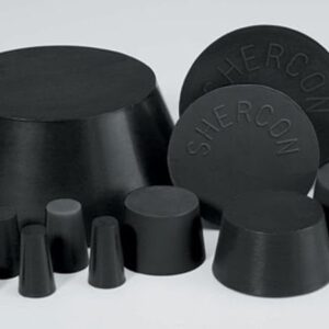 Caplugs BN107 BN-SH Series – Tapered Masking Plug, 100/Bag, Black Neoprene, Max ID 0.563" x Min ID 0.320" Thread Protection, Secure Seal, Painting, Plating, Anodizing, Finishing (SH-20017)