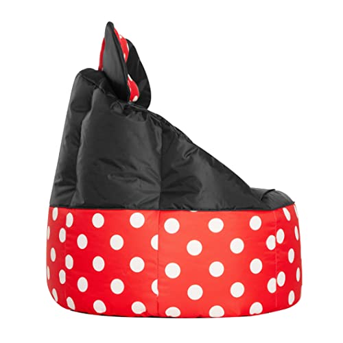 Disney Minnie Mouse 3D Figural Oversized Round Back Bean Bag Chair