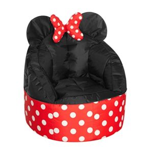 Disney Minnie Mouse 3D Figural Oversized Round Back Bean Bag Chair