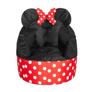 Disney Minnie Mouse 3D Figural Oversized Round Back Bean Bag Chair