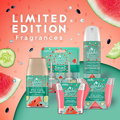 Glade Candle Jar, Air Freshener, Stay Cool Watermelon, 3.4 oz