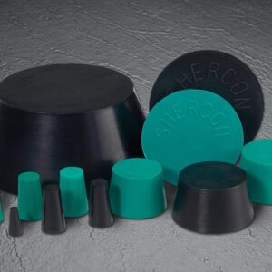 Caplugs SH-31761 Neoprene Plug - GN104 Tapered Masking Plug, Max ID 0.375" Min ID 0.250", Green (1000/Bag)