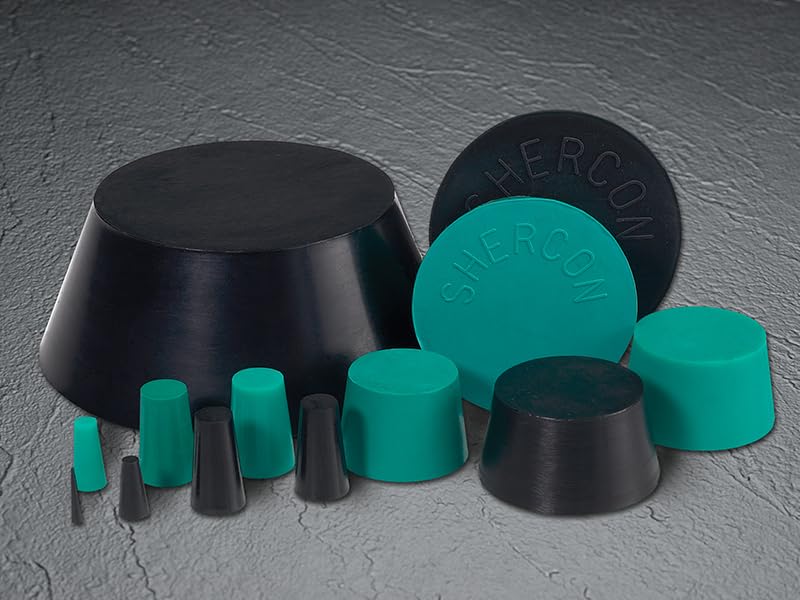 Caplugs SH-31761 Neoprene Plug - GN104 Tapered Masking Plug, Max ID 0.375" Min ID 0.250", Green (1000/Bag)