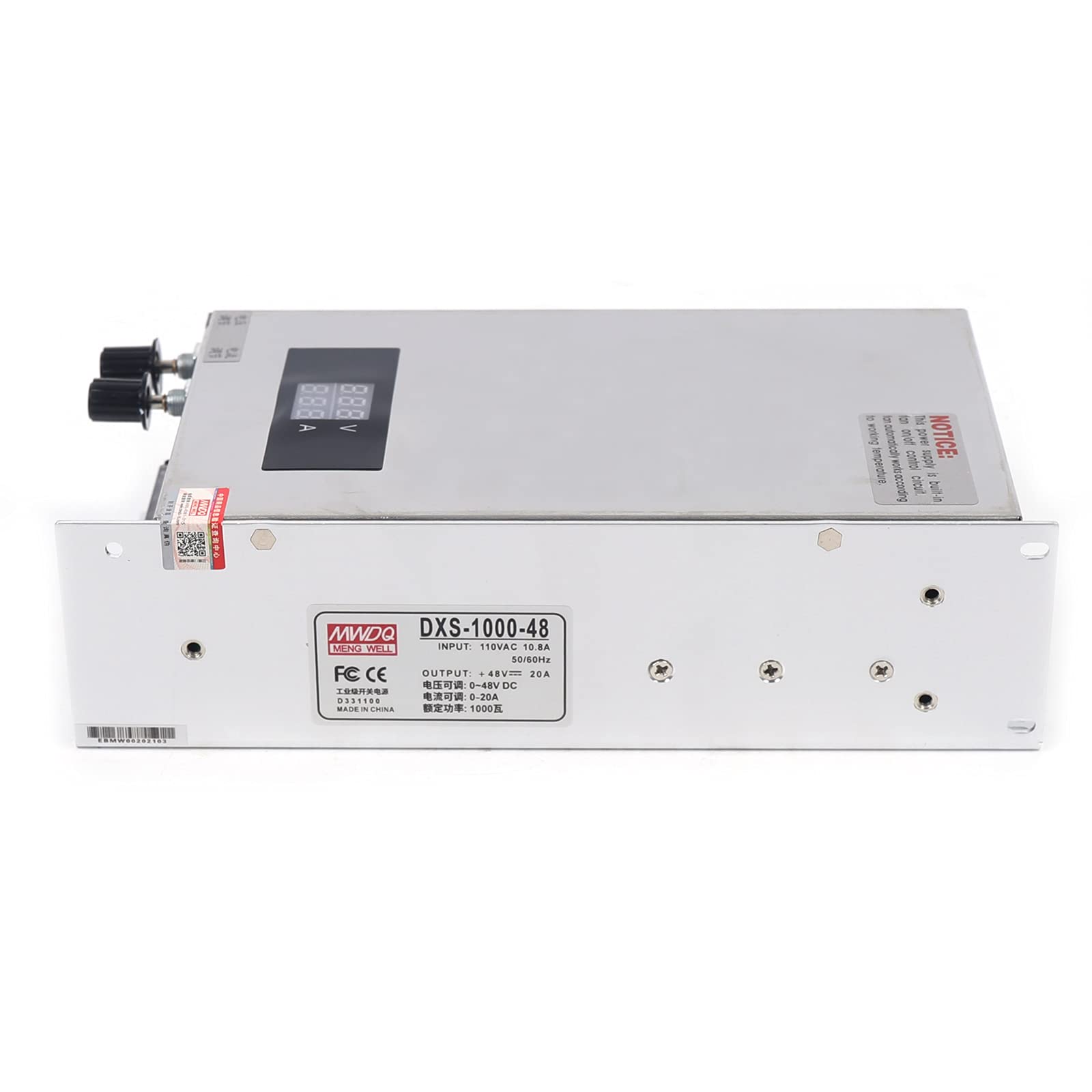 DC 0-48V 1000W 20A Voltage and Current Adjustable Switch Power Supplies,Current-Limiting Adjustable Regulated Power Supply,Continuously Adjustable