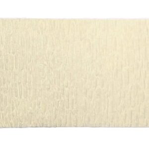 K-Kraft USA-Made Beige Crepe Paper Streamers for Birthday, Party, Holiday, School, Wedding, Shower, or Graduation (2 Rolls White Vanilla)