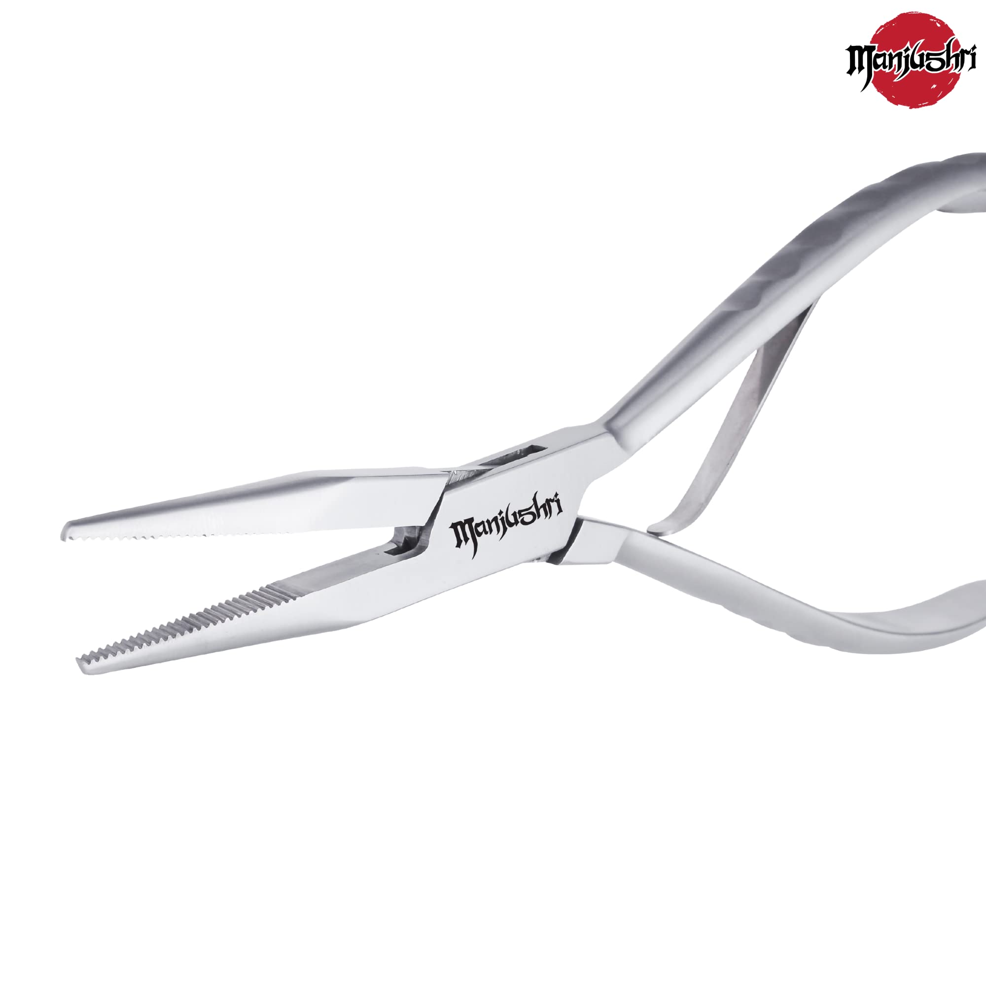 Manjushri Precision 6 Inches Fish Pin Bone Pliers Tweezers for Removing, Plucking and Pulling Pin Bones (Silver)