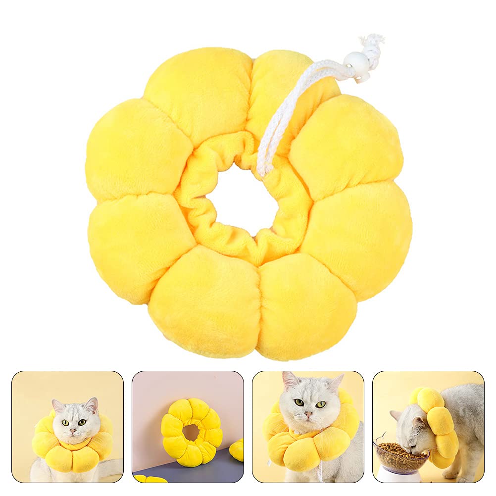 1Pc Elizabeth Collar - bite Collar cat Cone cat Recovery Cone Elizabethan Dog Surgery Collar Lick Cone Cute cat Neck Cone Hamster Recovery Collar After pp Cotton pet