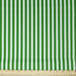 stitch & sparkle cotton 44" alter stripe green color sewing fabric by the yard g111707