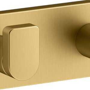 Kohler K73146-2MB Composed Double Robe Hook Rack Vibrant Brushed Moderne Brass