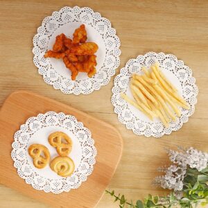 CC wonderland zone Paper Doilies 4 inch,White Paper Doilies, Lace Paper Doilies Round Decorative Paper,100 PCS