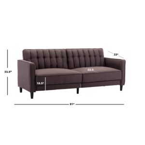 AC Pacific Noah Modern Button-Tufted Sofa Bed