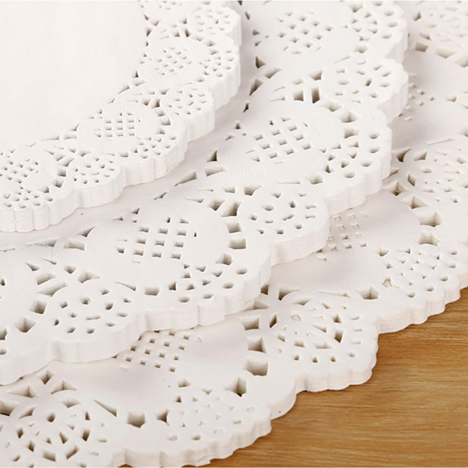 CC wonderland zone Paper Doilies 4 inch,White Paper Doilies, Lace Paper Doilies Round Decorative Paper,100 PCS