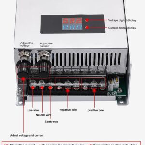 DC 0-48V 1000W 20A Voltage and Current Adjustable Switch Power Supplies,Current-Limiting Adjustable Regulated Power Supply,Continuously Adjustable