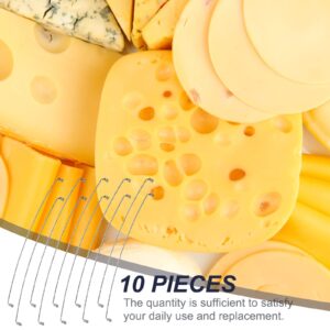 Replacement Cheese Slicer Wires 5.5 Inch Stainless Steel Cheese Cutter Replacement Cheese Wire Pie Slicers for Home Restaurant Kitchen Party Cutting Supplies (10)