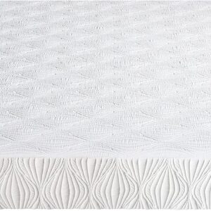 AC Pacific VISCO Gel Gel Infused Polyester Memory Foam Mattress Made in USA, Full Deluxe, White