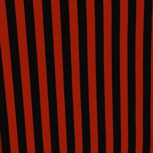 zen creative designs poly cotton half inch stripe print fabric by the yard 58 inch wide/stripe print fabric/craft & sewing material (1 yard, red black)