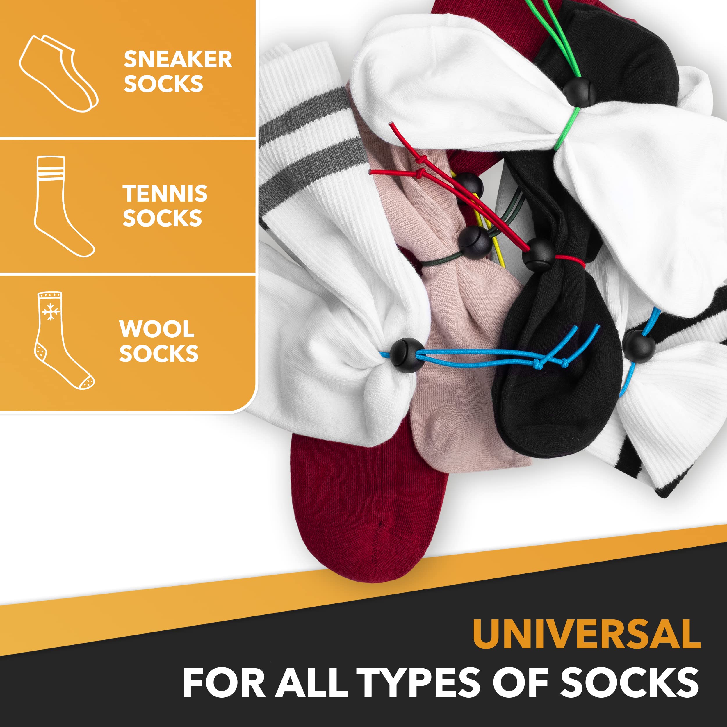 New: Homeffect Sock Clips for Laundry - The Amazing Sock Clip for Washing Socks - Laundry Sock Holder for Washing Machine and Dryer - Sock Hanger - Keep Socks Together with The Sock Laundry Organizer