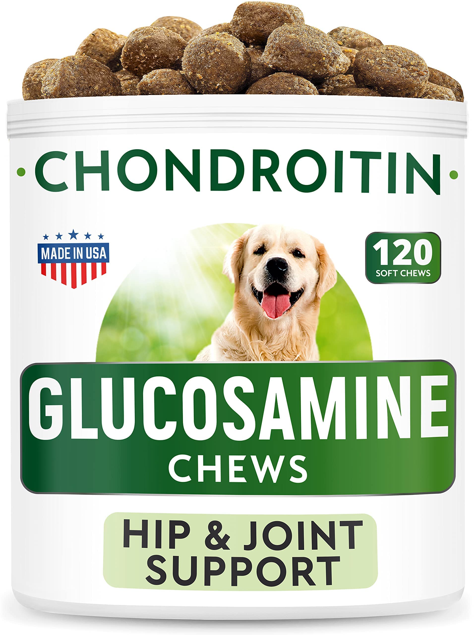 Dog Probiotics Chews + Glucosamine Bundle - Gas, Diarrhea, Allergy, Constipation, Upset Stomach Relief + Hip & Joint Care - Digestive Enzymes + Prebiotics + Chondroitin, MSM, Omega-3 - 300 Soft Chews