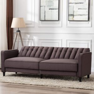 AC Pacific Noah Modern Button-Tufted Sofa Bed