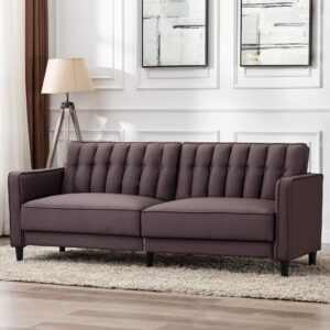 AC Pacific Noah Modern Button-Tufted Sofa Bed