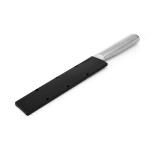 KitchenAid Gourmet Forged Stainless Steel Slicer Knife with Custom-Fit Blade Cover, 8-inch, Sharp Kitchen Knife, High-Carbon Japanese Stainless Steel Blade, Brushed Stainless Steel Handle