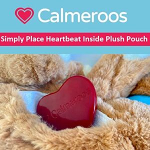 Calmeroos Puppy Heartbeat Toys Calming Separation Anxiety Relief Toys for Dogs Heartbeat Simulator in a Soft Comforting Pillow Pet Plush