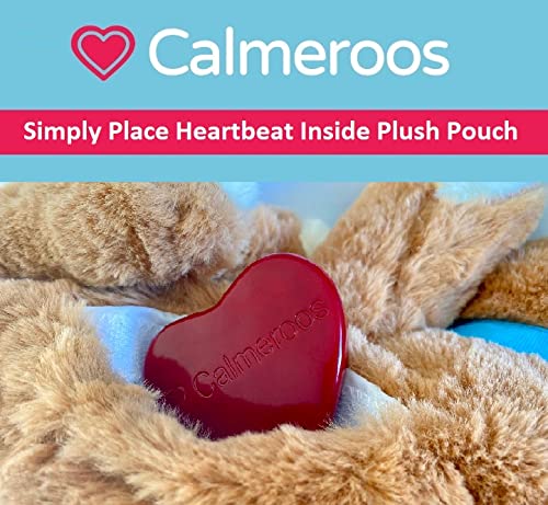 Calmeroos Puppy Heartbeat Toys Calming Separation Anxiety Relief Toys for Dogs Heartbeat Simulator in a Soft Comforting Pillow Pet Plush