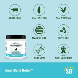 Stellar Biotics - Anal Gland Relief™ for Dogs (Powered by del-Immune V®) - Promotes Healthy Digestion and Immune Support | Reduces Anal Gland Itching