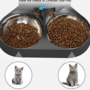 PETLIBRO Pet Food Splitter with Stainless Steel Bowls, Automatic Cat Feeder Bowls for Two Cats or Dogs, Suitable for PETLIBRO Automatic Cat Feeder PLAF005, PLAF006, PLAF103, PLAF203