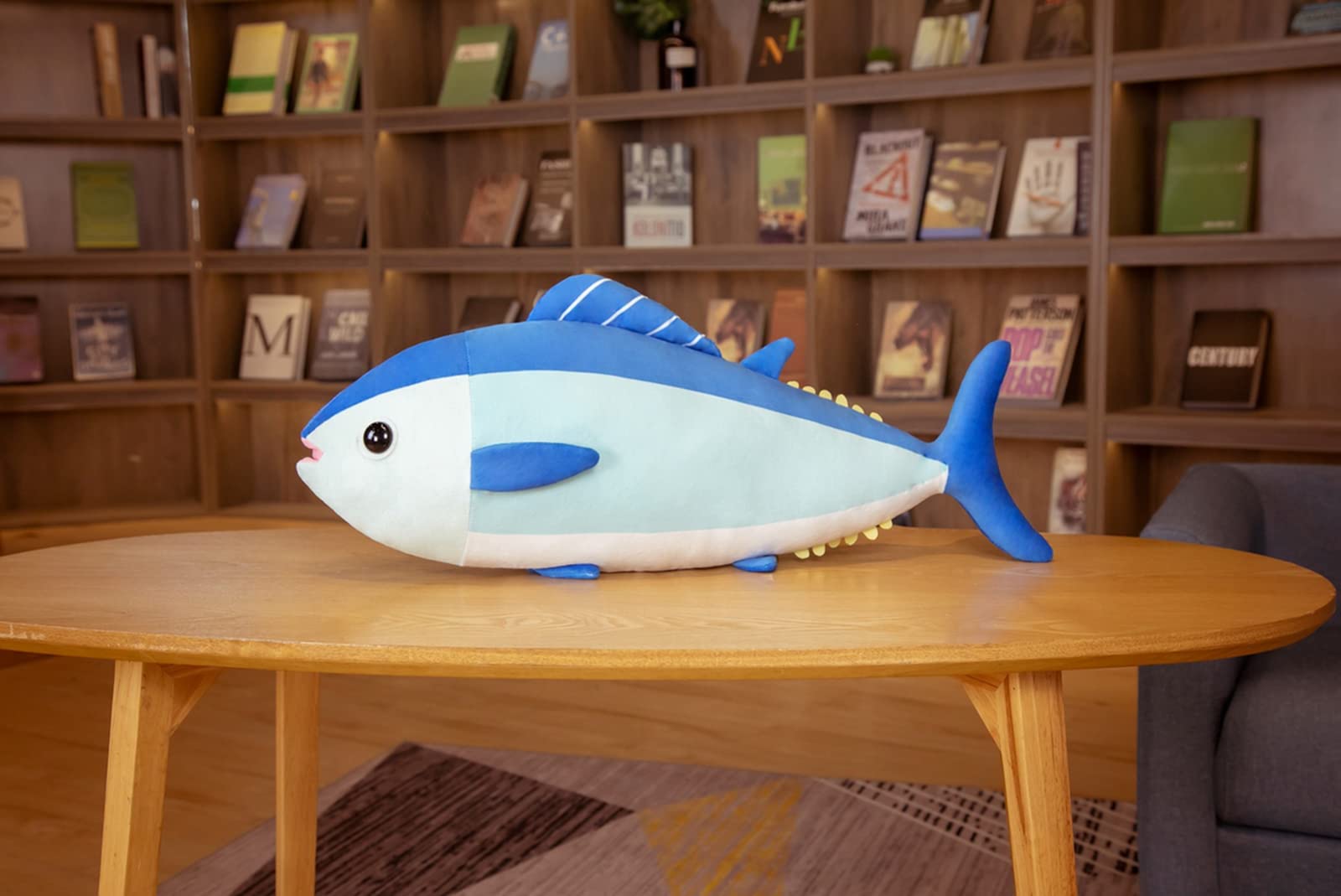 TONGMAN 3D Giant Bluefin Tuna Cushion Pillow Plush PillowStuffed Animal Toy Pillow for Home Decoration Gifts, Plush Toy (25.5 inches / 65 cm)