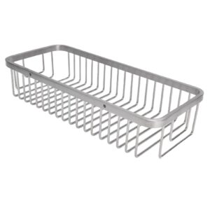 shower basket, easy to use wall mounted shelf sturdy save space for bathroom for dining room for balcony