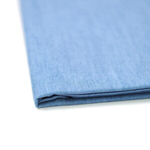 denim 5 oz.indigo washed of light col 100% cotton fabric 58" wide by the yard (light 1yard)