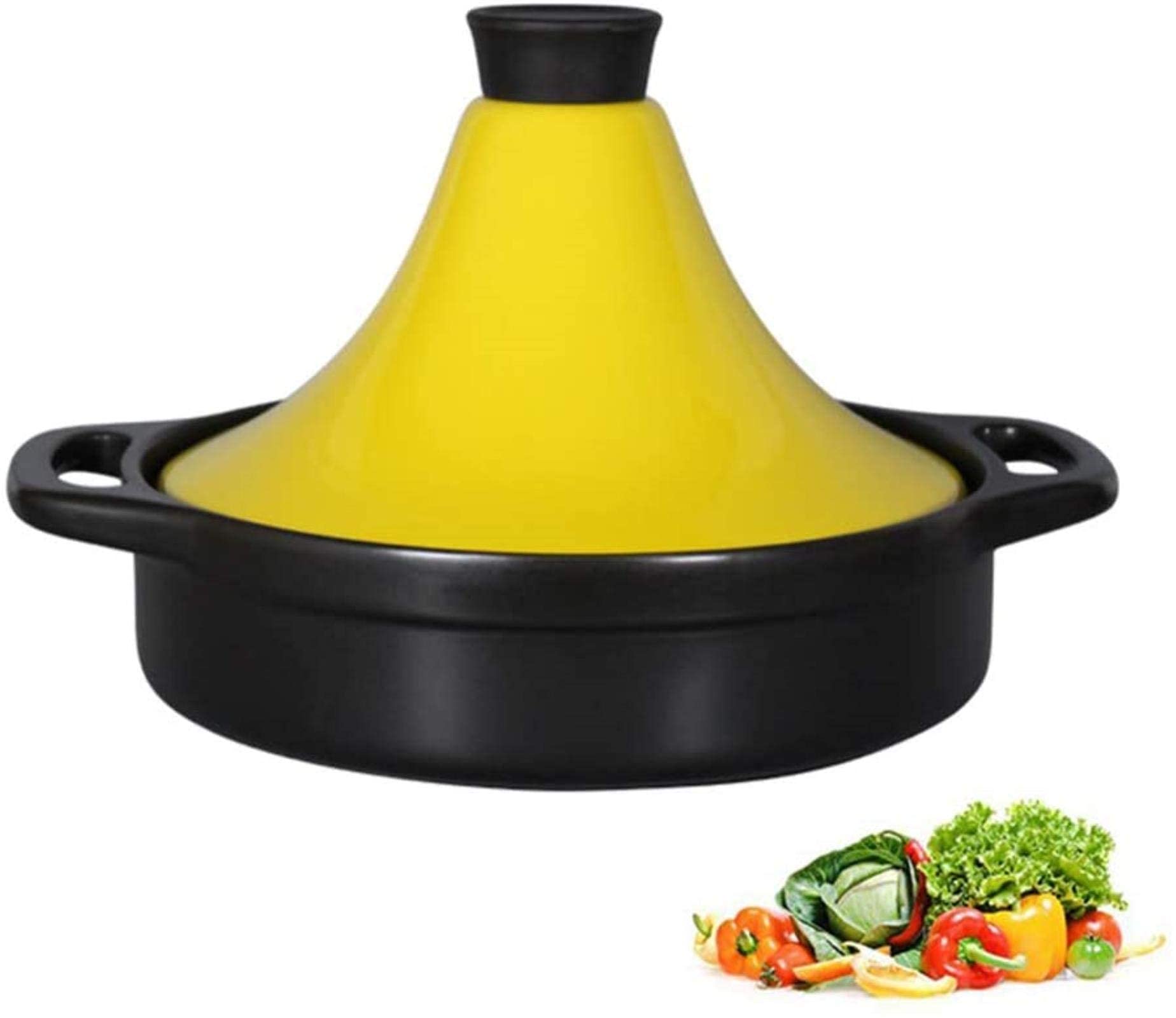 Kitchen Pot Cooking Pot Cooking Pot, Braiser Pan with Ceramic, Tagine Pot Cooking Pot Home Soup Pot Slow Cooker, Multipurpose Use Be applicable compatible for Home Kitchen or Restaurant Ceramic