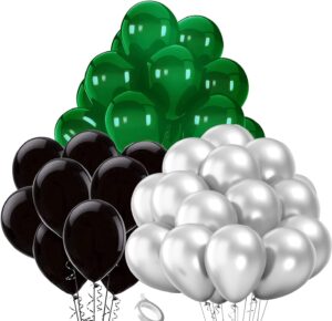 graduation decorations green black 2024/black green balloons 30pcs green graduation party decorations 2024 /green black graduation party decorations