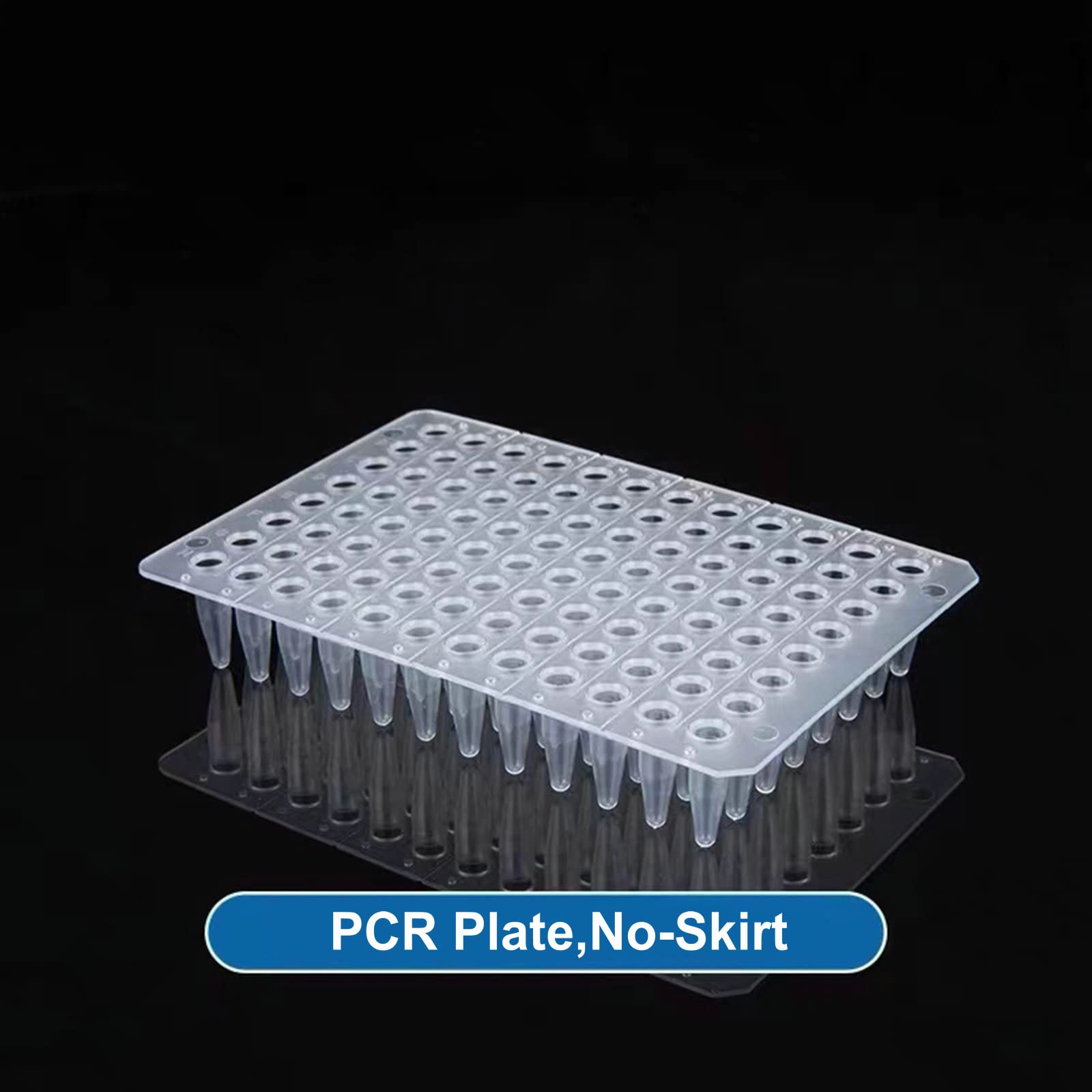 PCR 96 Well Plate - 0.2ml 96 Well PCR Plate,No-Skirt（20 Plates）