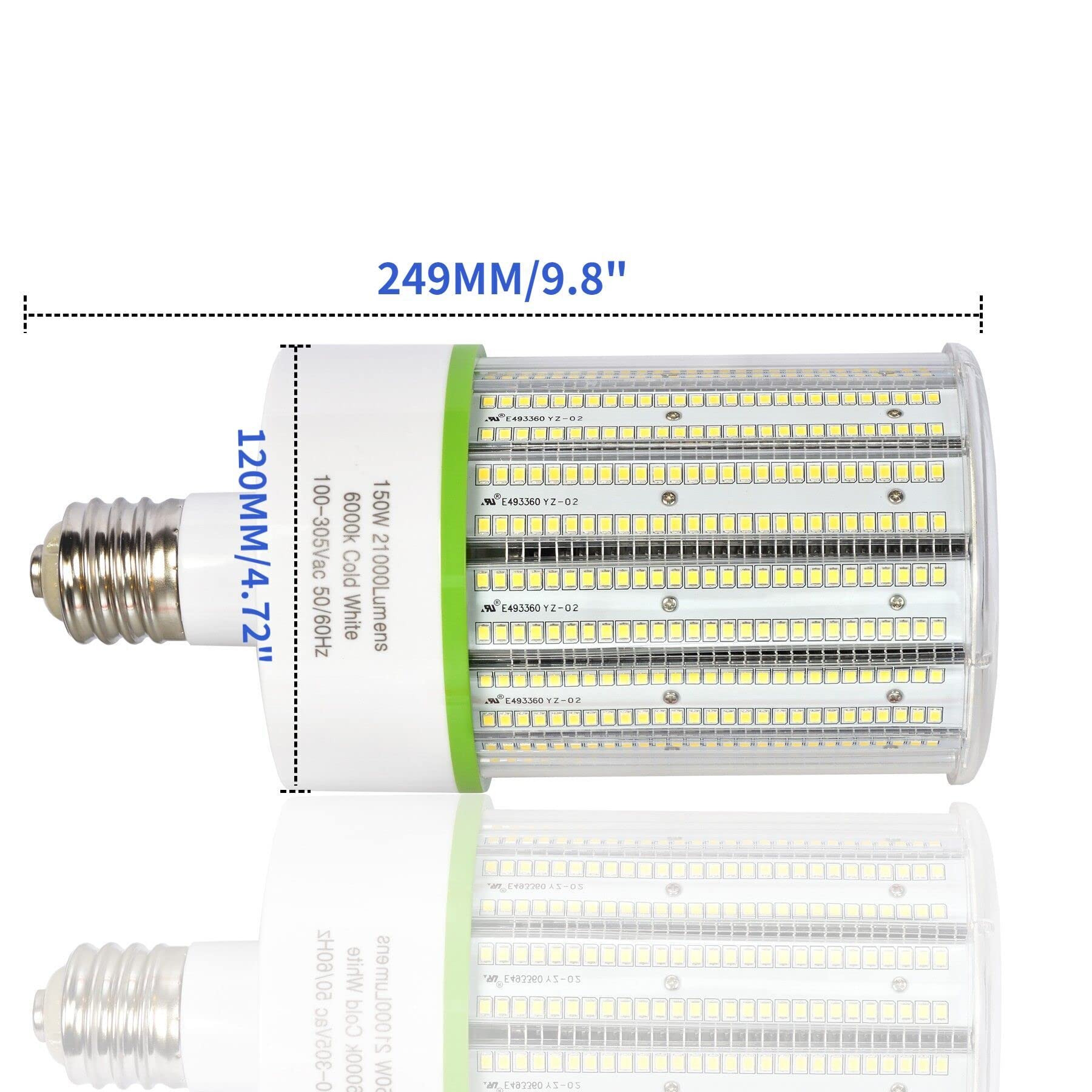 BMXKPO 150W LED Corn Lights,E39 Mogul Base Led Bulb 6000K Cool White Commercial Grade Corn Light Bulbs for Warehouse Parking Lots High Bay Street Light